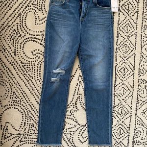 JOE’S JEANS DISTRESSED CROP DENIM (size 25)